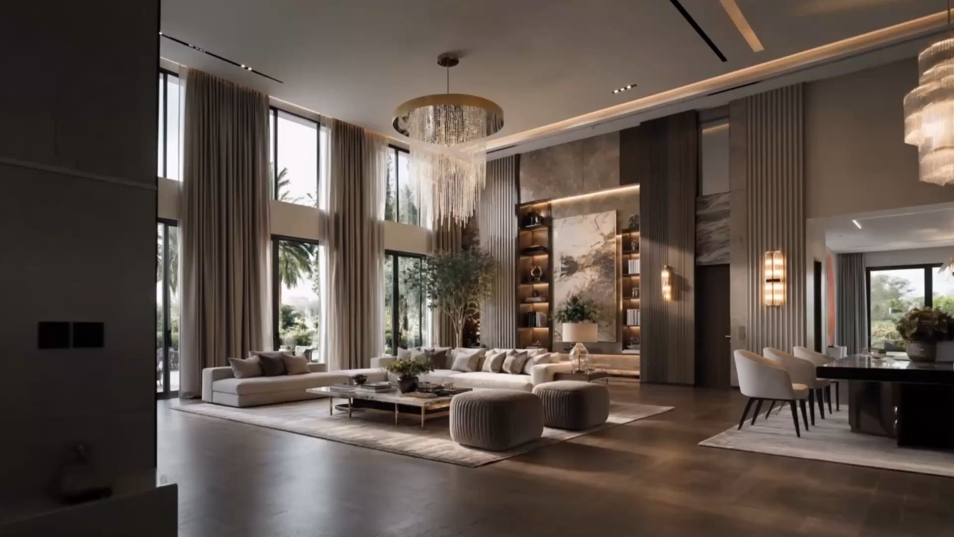 Luxury living room interior